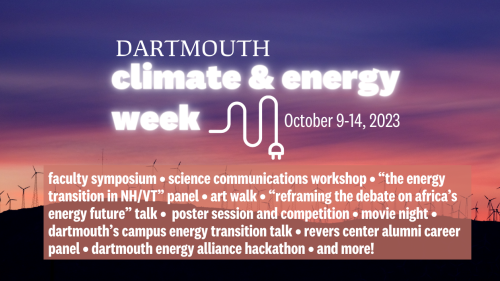 Dartmouth Climate and Energy Week 