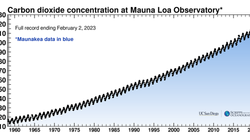 A visualization of the Keeling Curve