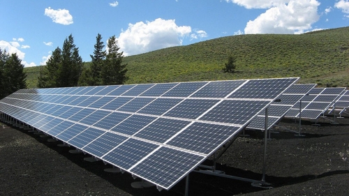 a solar panel array