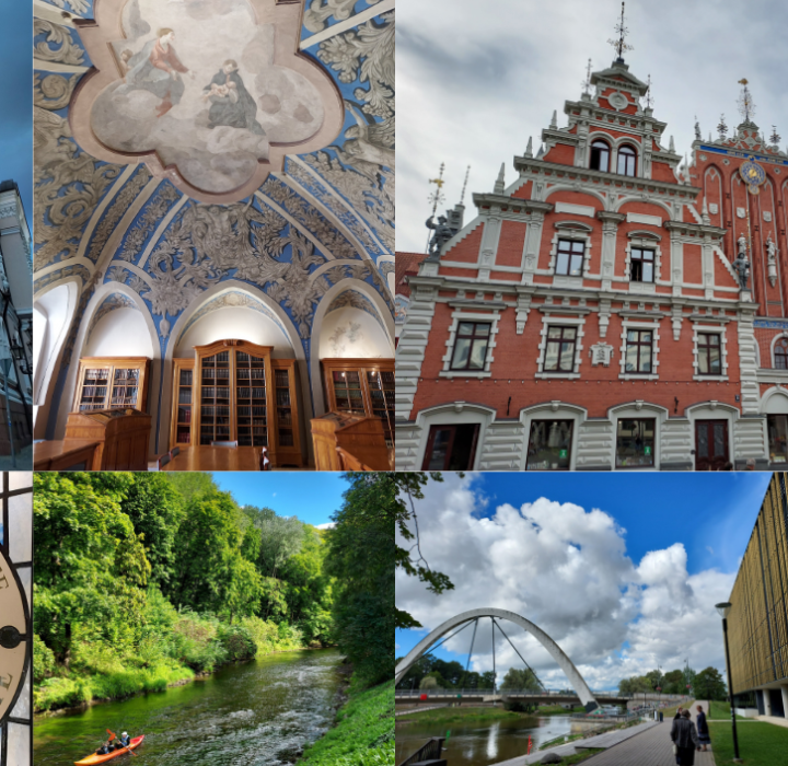 images of buildings and landscapes in the Baltic region