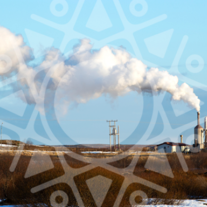 A geothermal plant