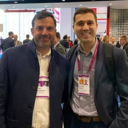 Dartmouth student Jordan Swett at CERAWeek 2025.