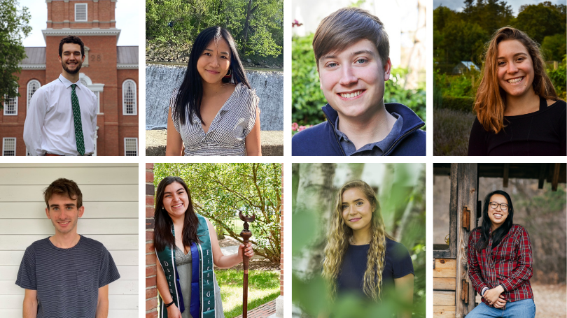 Pictured L-R: (Top) Nick Britton, Jess Chen, Will Dickerman, Emma Doherty (Bottom) Sam Lefkofsky, Emily Martinez, Julia Snodgrass, and Michelle Wang