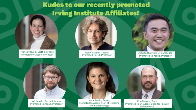 Images of the six Irving Institute affiliates who were recently promoted