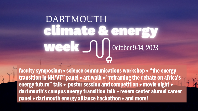 Dartmouth Climate and Energy Week