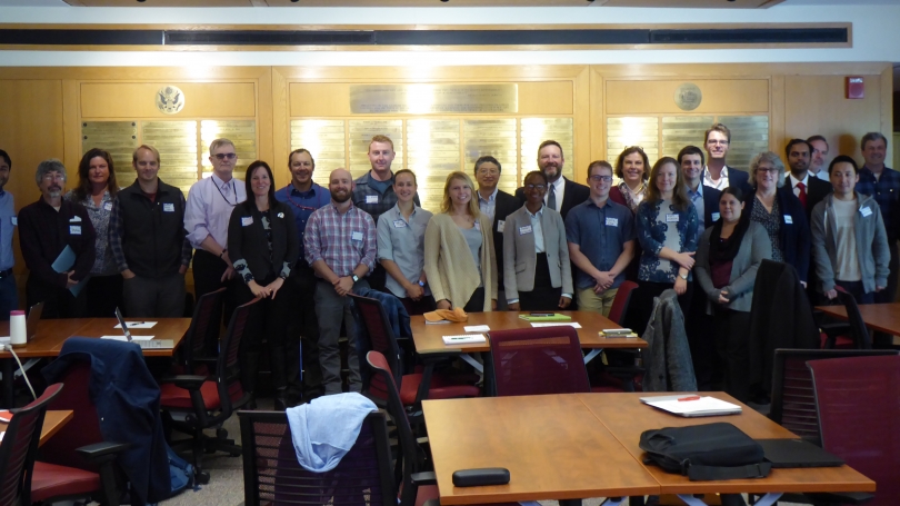 A group photo of Dartmouth and CRREL project participants