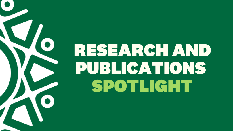 text that reads Research and publications spotlight