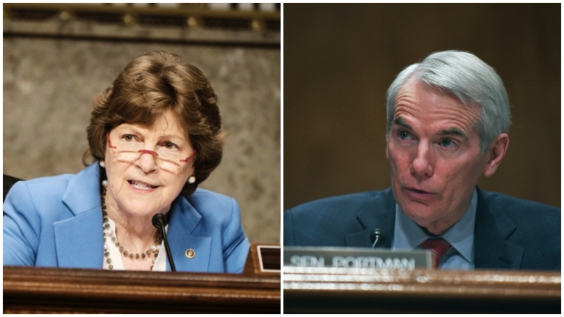 Senators Jeanne Shaheen and Rob Portman