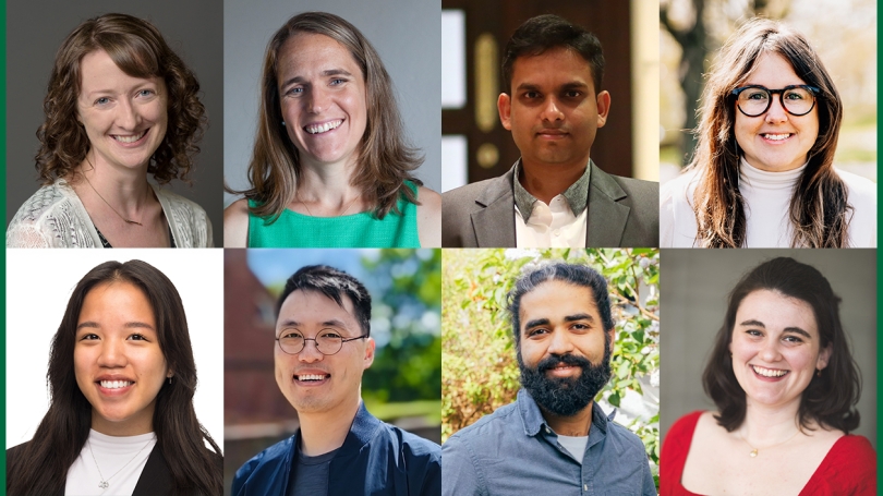 Headshot photos of eight people in two rows.