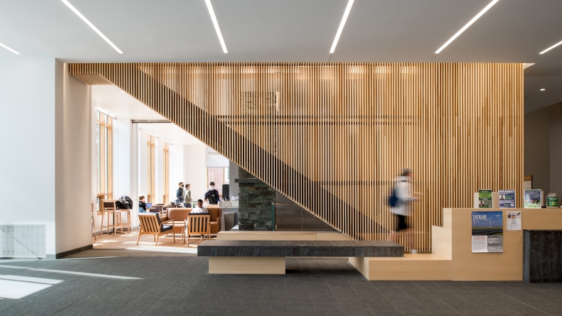 The entrance to the Fern Cafe in the Irving Institute.
