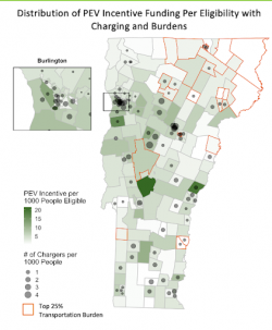 A visualization of uptake in the Vermont low-income electric vehicle incentive program