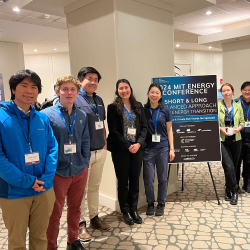 A group of students at the MIT energy conference